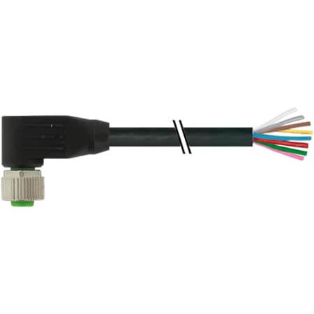 Murrelektronik MSUD VALVE PLUG FORM A 18MM, PVC 5X0.75 GRAY, 1.5m 7000-17061-6640150